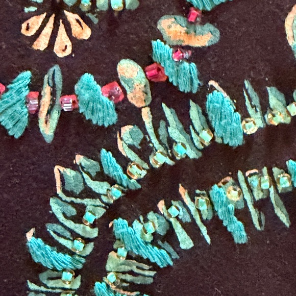 Double D Ranch Black Tee with Beaded and Embroidered embellishments. EUC - Picture 6 of 10